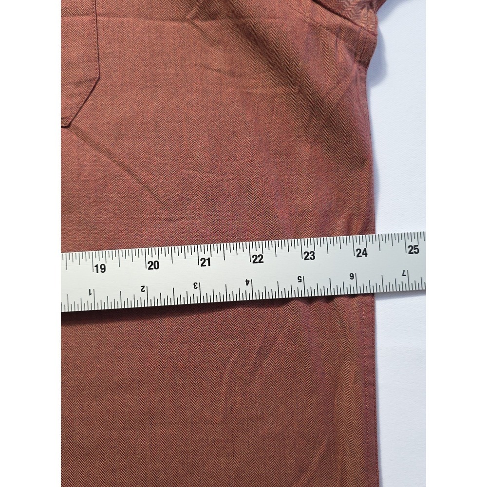 Kenneth Cole Shirt Mens 16 34/35 Red Long Sleeve Button Up NWT Cotton - Picture 7 of 8